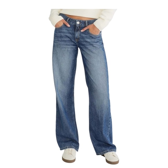 Aeropostale Baggy Wide Leg  Women's Jeans Sz 6 Reg - Picture 1 of 8